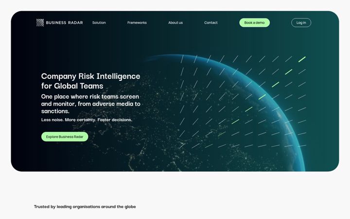Screenshot of businessradar.com
