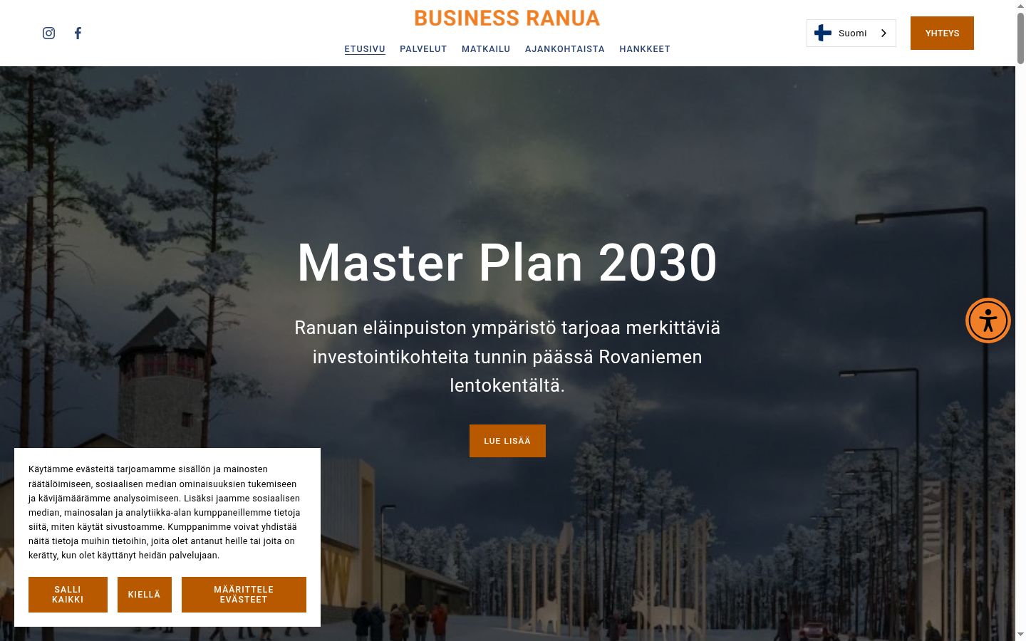 Sutikimo reklamjuostės, rodytos prieš bet kokią sąveiką, ekrano kopija