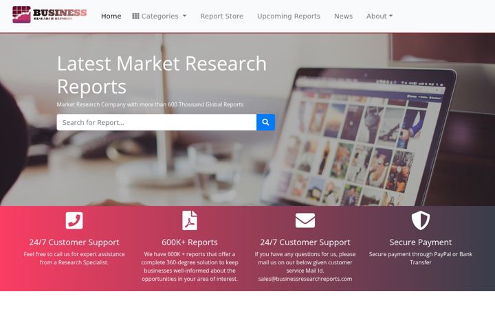 Screenshot of businessresearchreports.com