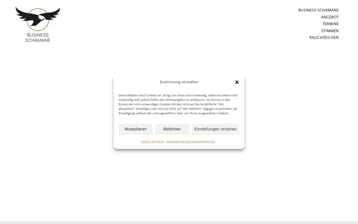 Screenshot of businessschamane.de