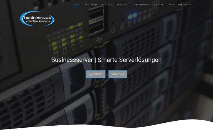 Skjámynd af businessserver.eu