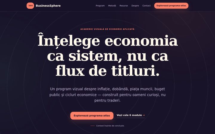 Screenshot of businesssphere.space