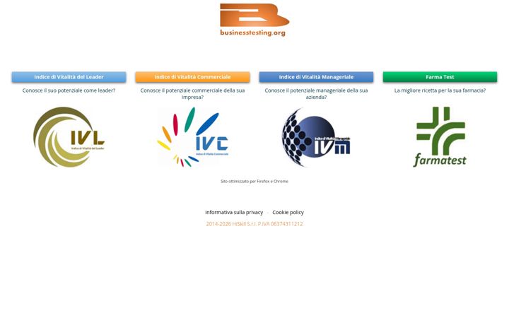 Screenshot of businesstesting.org