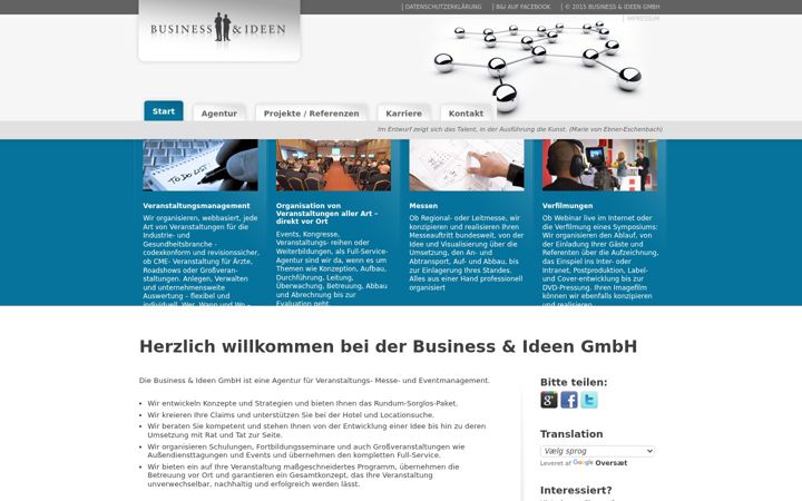 Screenshot of businessundideen.de