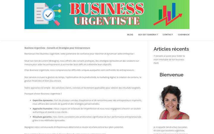 Snímek obrazovky businessurgentiste.com