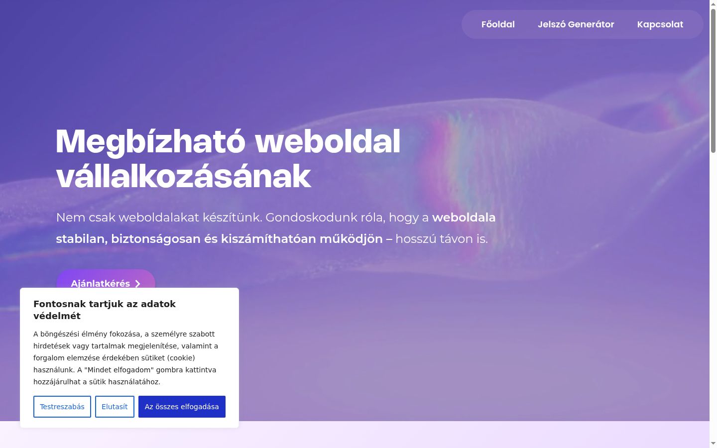 Screenshot tal-banner tal-kunsens muri qabel kwalunkwe interazzjoni