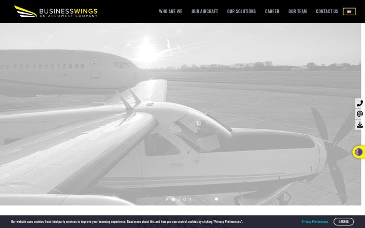 Skjámynd af businesswings.eu