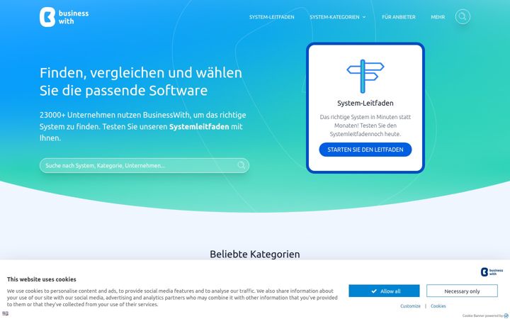 Screenshot of businesswith.de
