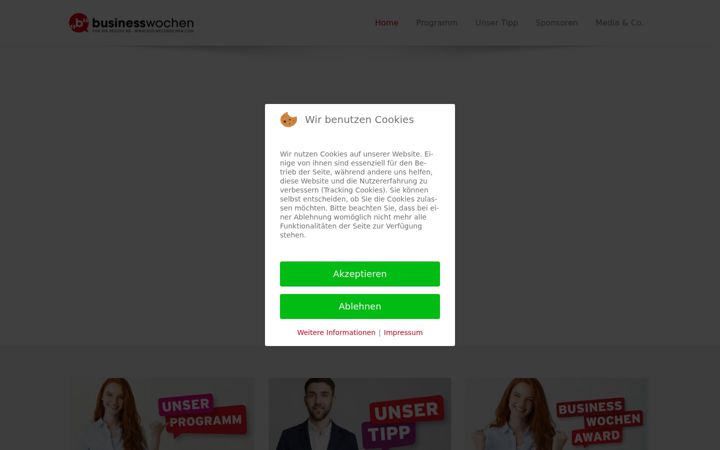 Screenshot of businesswochen.com