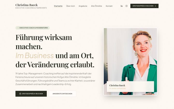 Screenshot of businesswoman-academy.de
