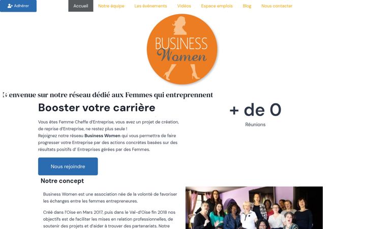 Screenshot of businesswomen.fr