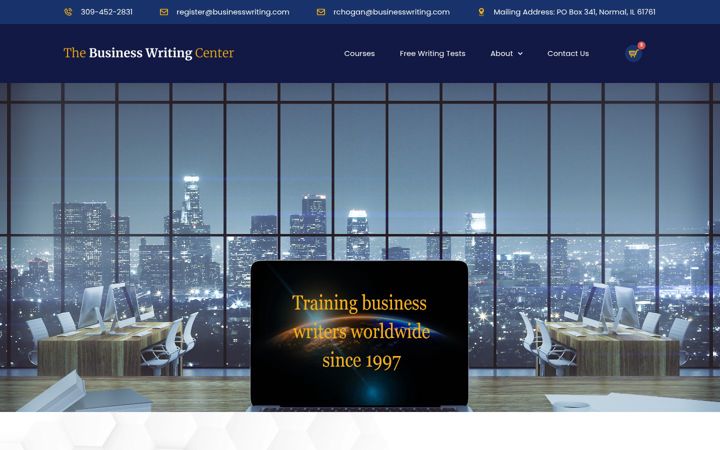 Screenshot of businesswriting.com