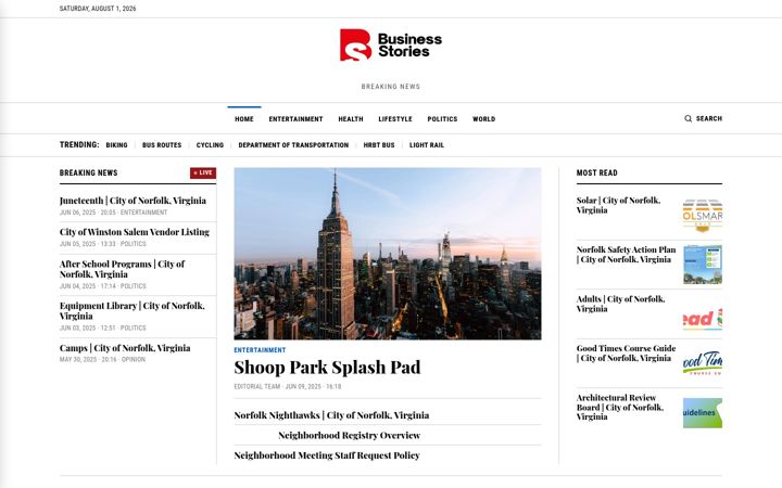 Screenshot of businessxstories.com