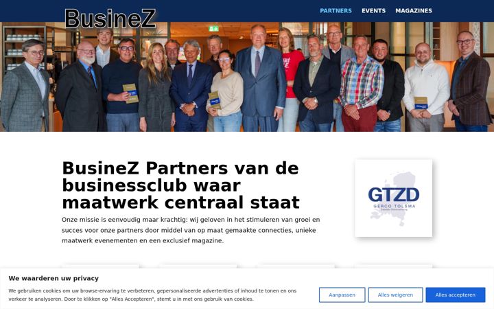 Captura de pantalla de businez.nl