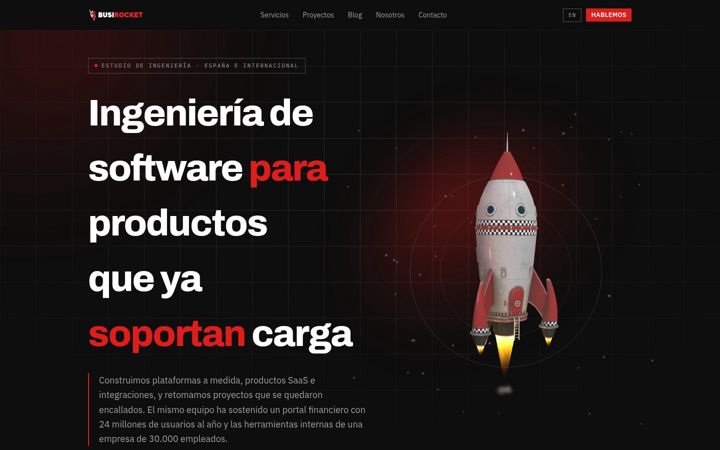 Screenshot of busirocket.com