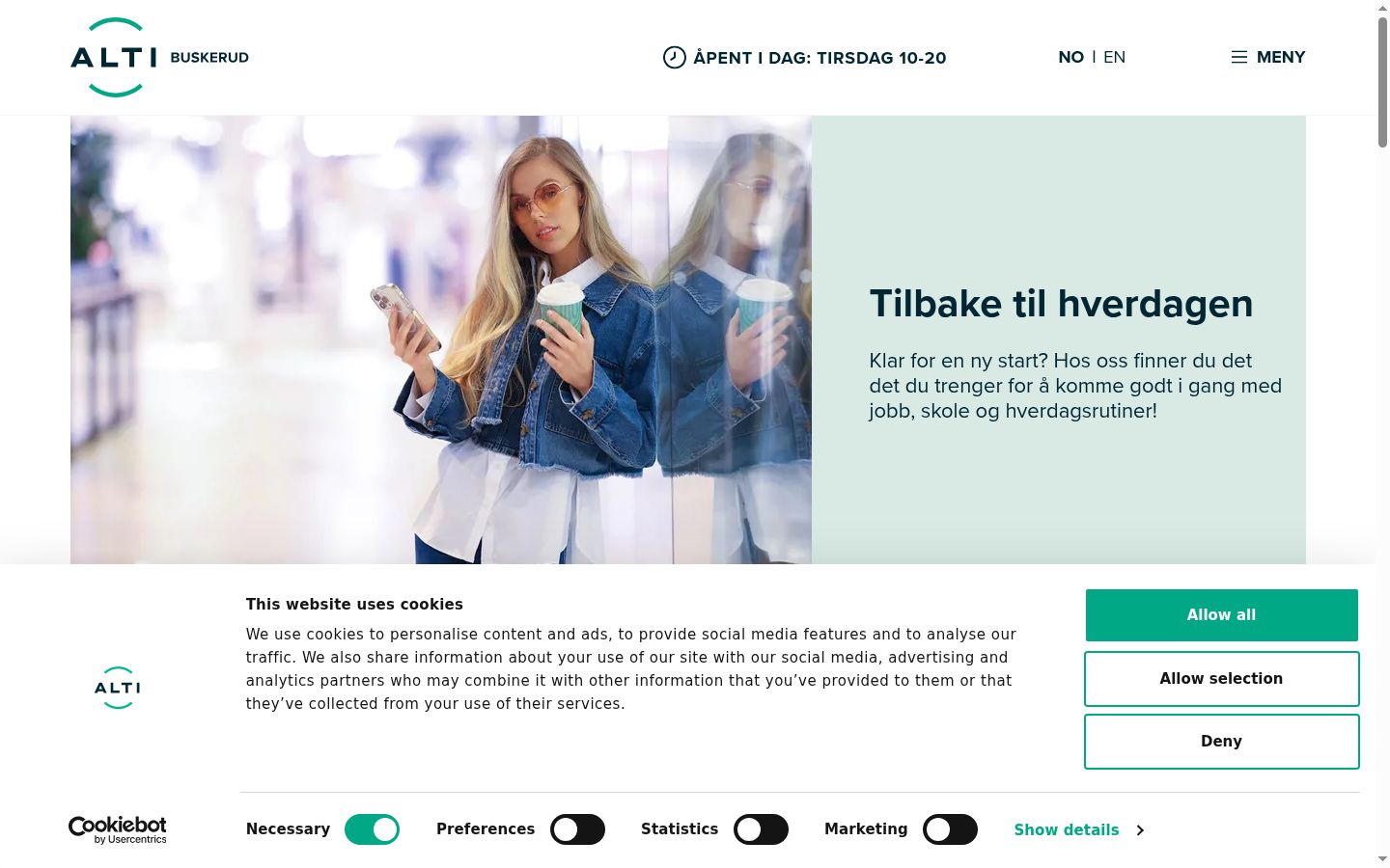 Zrzut ekranu banera zgody wyświetlanego przed jakąkolwiek interakcją