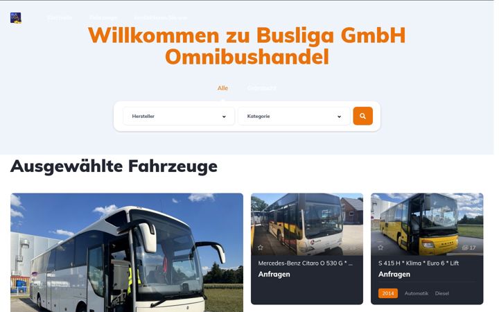 Snimka zaslona za busliga.de