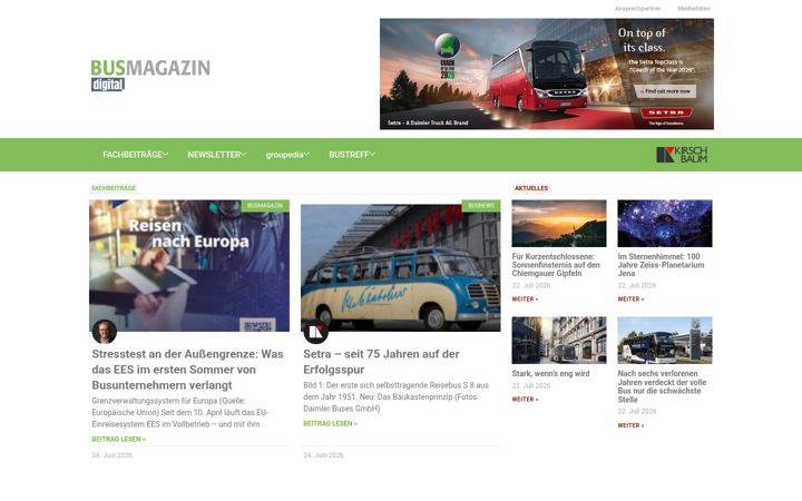 Snimka zaslona za busmagazin.de