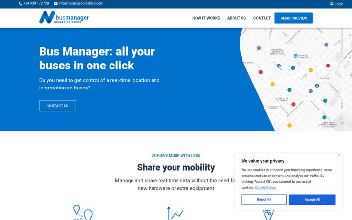 Screenshot of busmanager.net