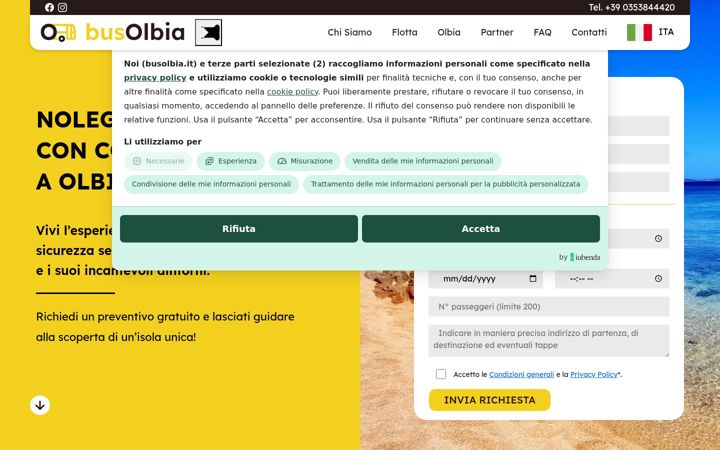 Screenshot of busolbia.it