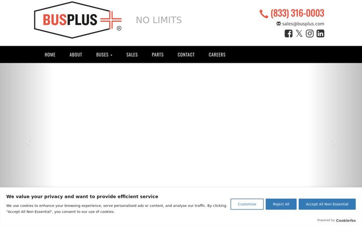 Screenshot of busplus.com