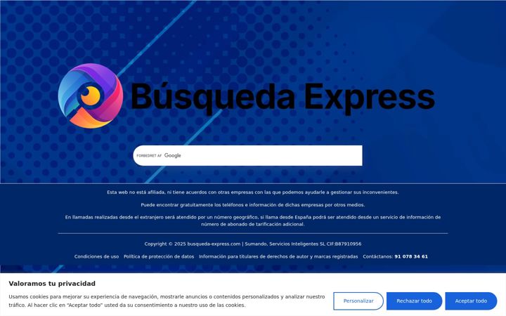 Screenshot of busqueda-express.com