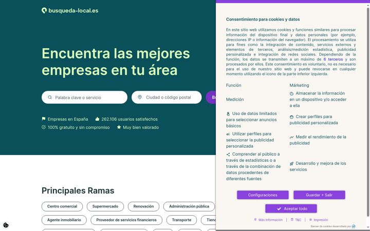 Screenshot of busqueda-local.es