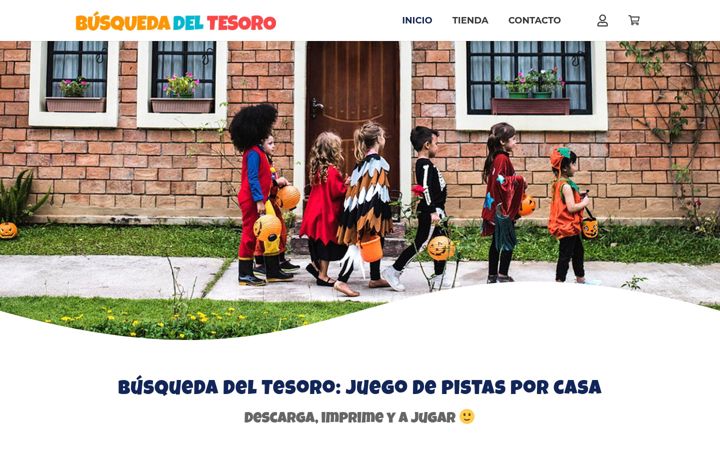 Screenshot of busquedadeltesoro.es