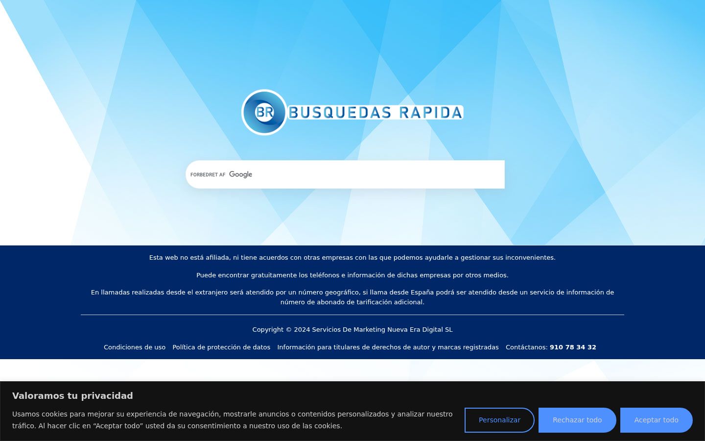 Képernyőkép a bármilyen interakció előtt megjelenő hozzájárulási bannerről