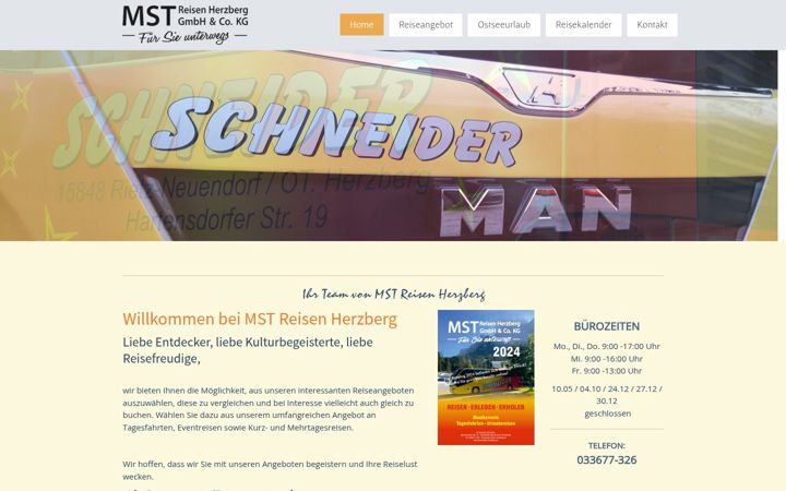 Screenshot of busreisen-schneider.de