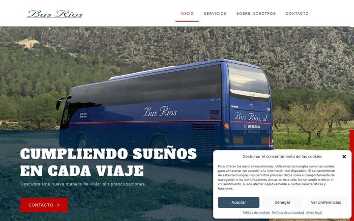 Screenshot of busrios.es