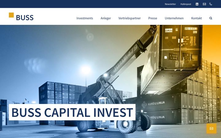 Screenshot of buss-capital-invest.de