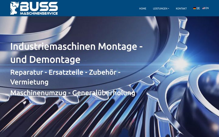 Screenshot of buss-maschinenservice.com