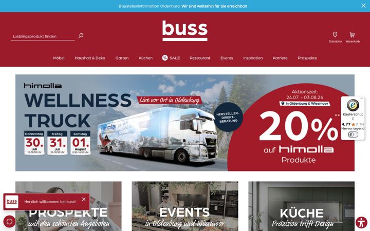 Screenshot of buss-wohnen.de