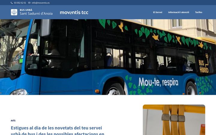 Screenshot of bussantsadurni.cat