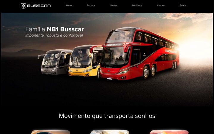Screenshot of busscar.com.br
