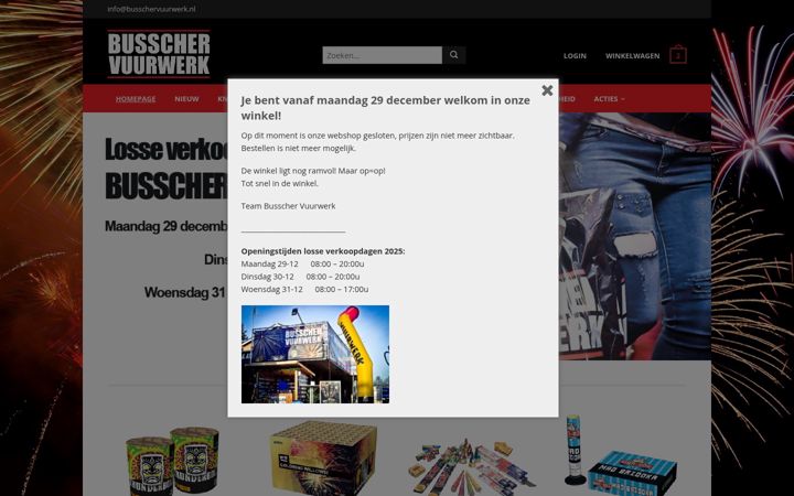 Captura de pantalla de busschervuurwerk.nl