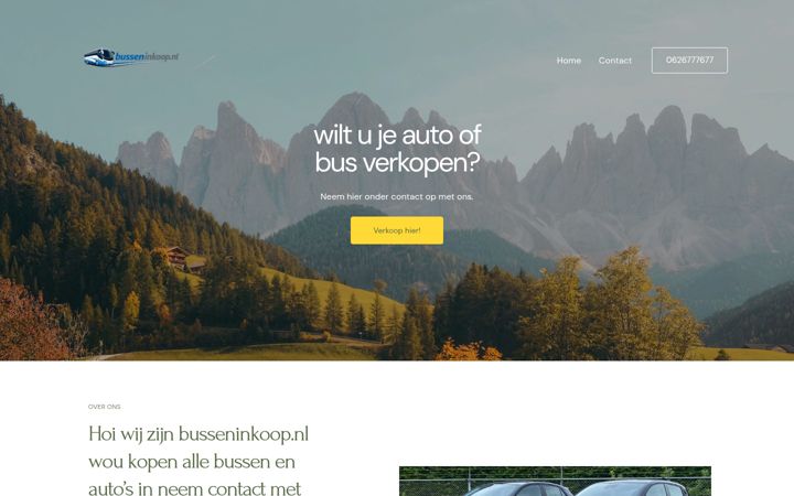 Screenshot of busseninkoop.nl