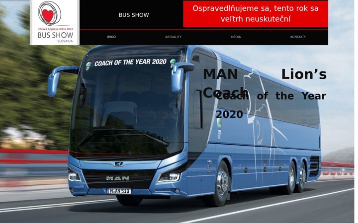 Screenshot of busshow.eu