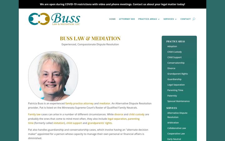 Screenshot of busslaw.com