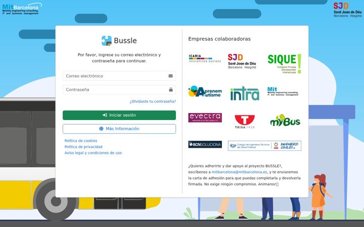 Screenshot of bussleapp.com