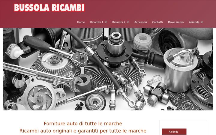 Screenshot of bussolaricambi.com