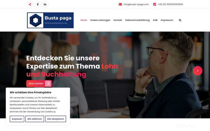 Screenshot of busta-paga.com