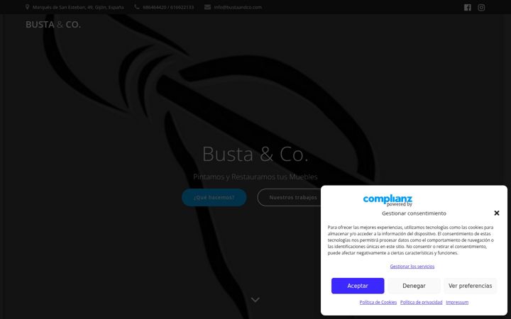 Screenshot of bustaandco.com