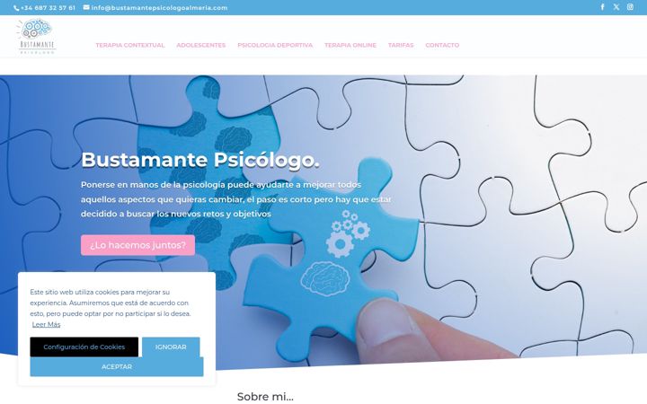 Screenshot of bustamantepsicologoalmeria.com