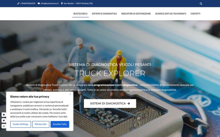 Screenshot of bustechecu.it