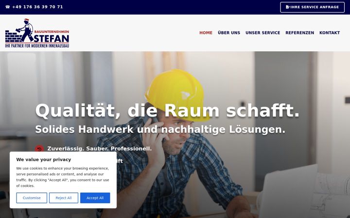 Screenshot of bustefan.de