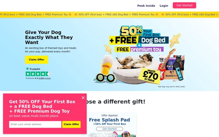 Screenshot of busterbox.com