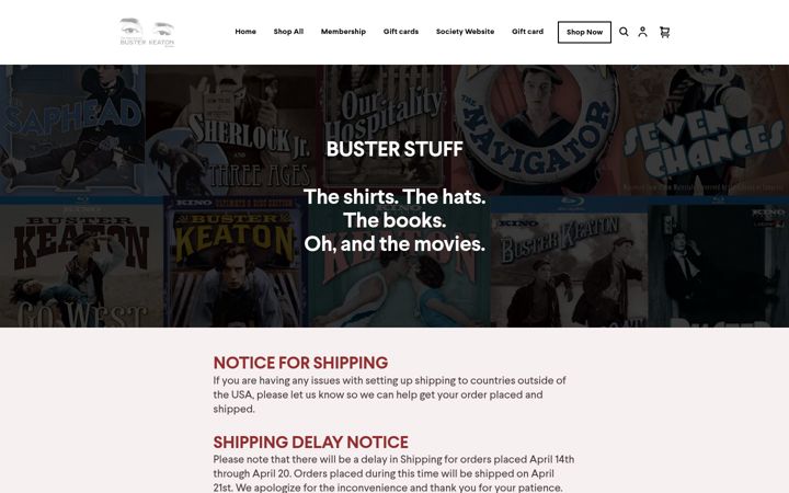 Screenshot of busterstuff.com