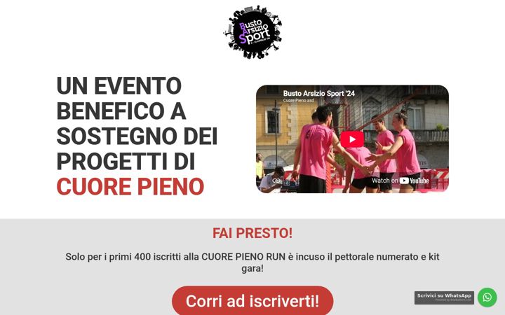 Screenshot of bustoarsiziosport.it
